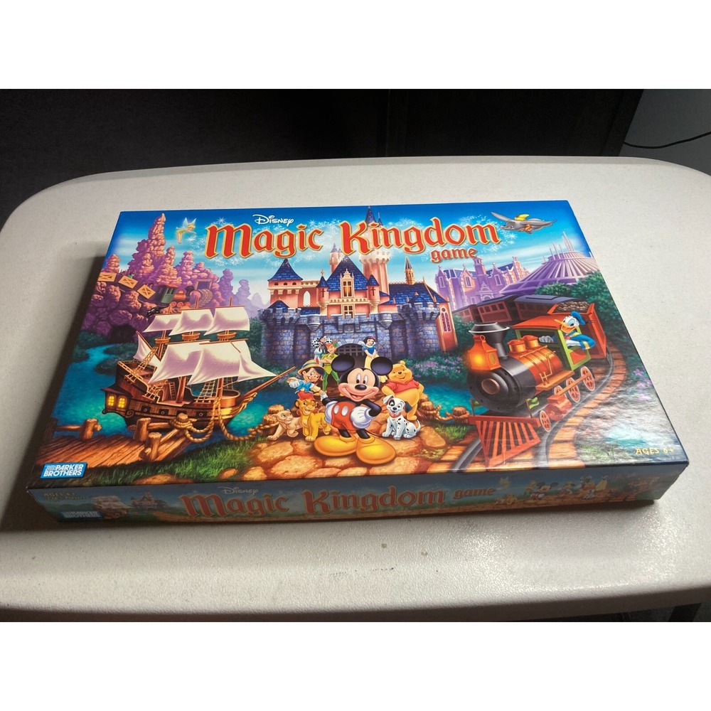 Vintage Rare DISNEY MAGIC KINGDOM PARKER BROTHERS BOARD GAME 2004 100% Complete